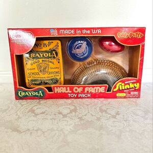 Hall Of Fame Toy Pack- Slinky, Silly Putty, Duncan Yo-Yo, Crayola Crayons